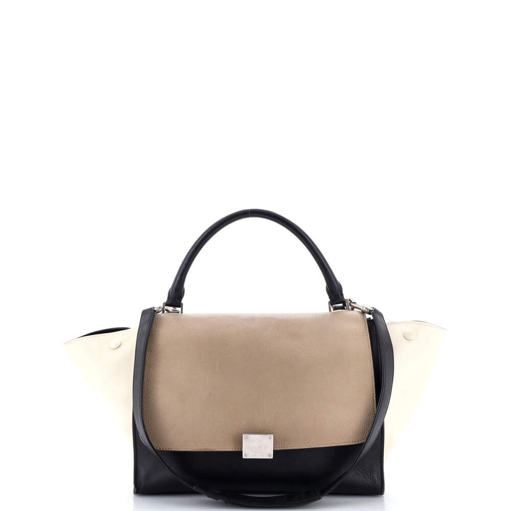 Celine Tricolor Trapeze Bag Leather #260550C66B